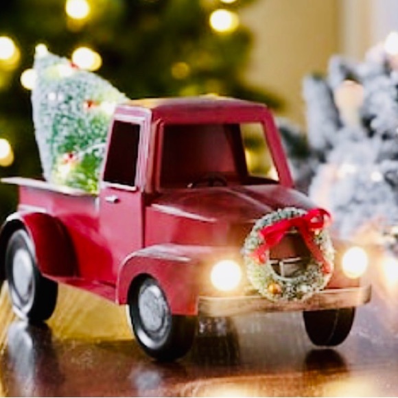 New red vintage trucks, add last name or business name,truck$30 personalized $50 - Picture 5 of 9